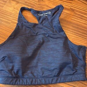 Outdoor Voices TechSweat highneck bra Sz Medium, navy